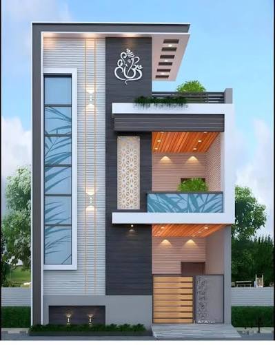 Completed Modern Villa Facade