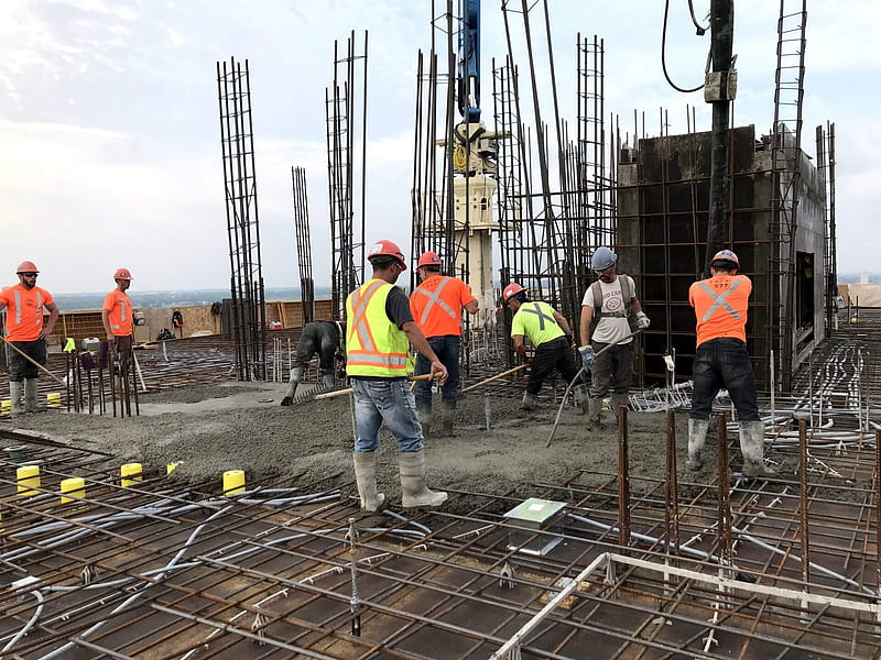 Multi-Storey Building Construction with Crane